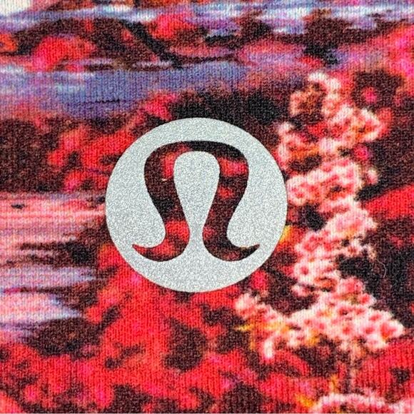 Lululemon Sweet & Repeat Crop Leggings Black/Dahliascape Size 4 - Picture 9 of 10